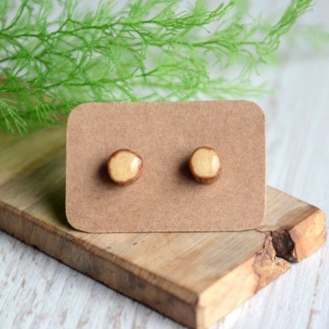 Miniaturowe kolczyki na srebrnych sztyftach Miniaturowe kolczyki na srebrnych sztyftach