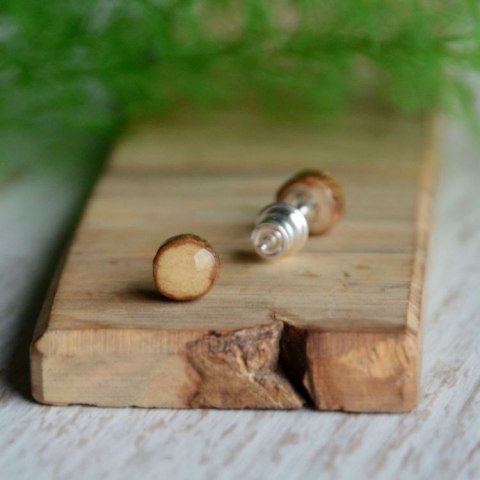 Miniaturowe kolczyki na srebrnych sztyftach Miniaturowe kolczyki na srebrnych sztyftach
