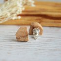 Kolczyki z pachnącego drewna palo santo