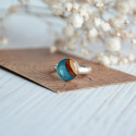 Błękitny pierścionek handmade
