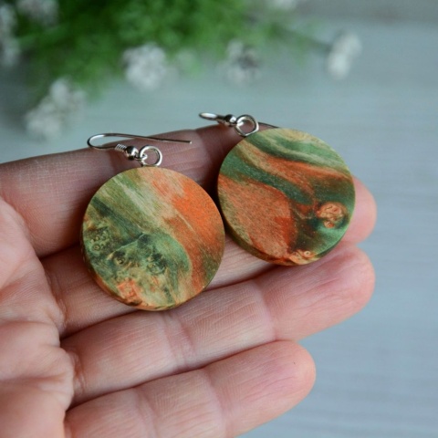 Kolorowe kolczyki XL