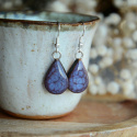 Fioletowe kolczyki handmade