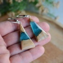 Ręcznie wykonane trójkątne kolczyki Ręcznie wykonane trójkątne kolczyki