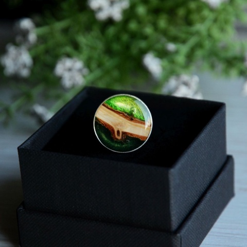 Duży pierścionek handmade