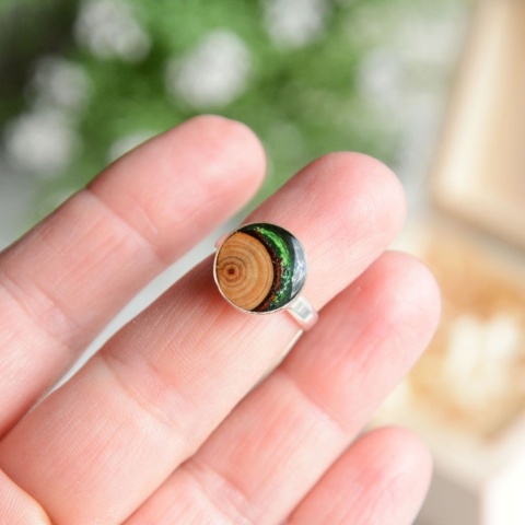 Pierścionek hand made regulowany