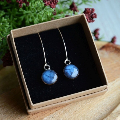 Kolczyki malowane na drewnie