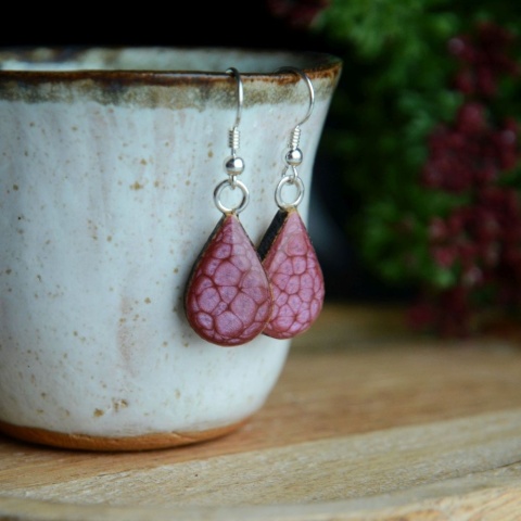 Kolczyki zgaszony róż