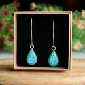 Długie turkusowe kolczyki Długie turkusowe kolczyki