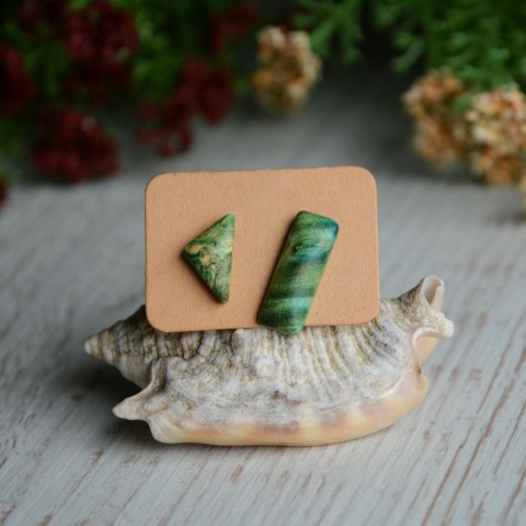 Zielony trójkąt i prostokąt